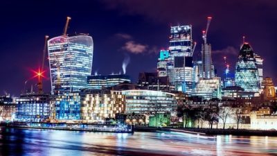London at night