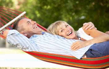 Older Couple In Hammock