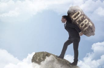 Debt Concept Businessman