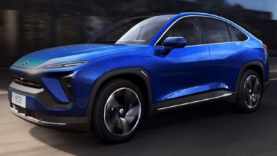 Blue NIO stock car