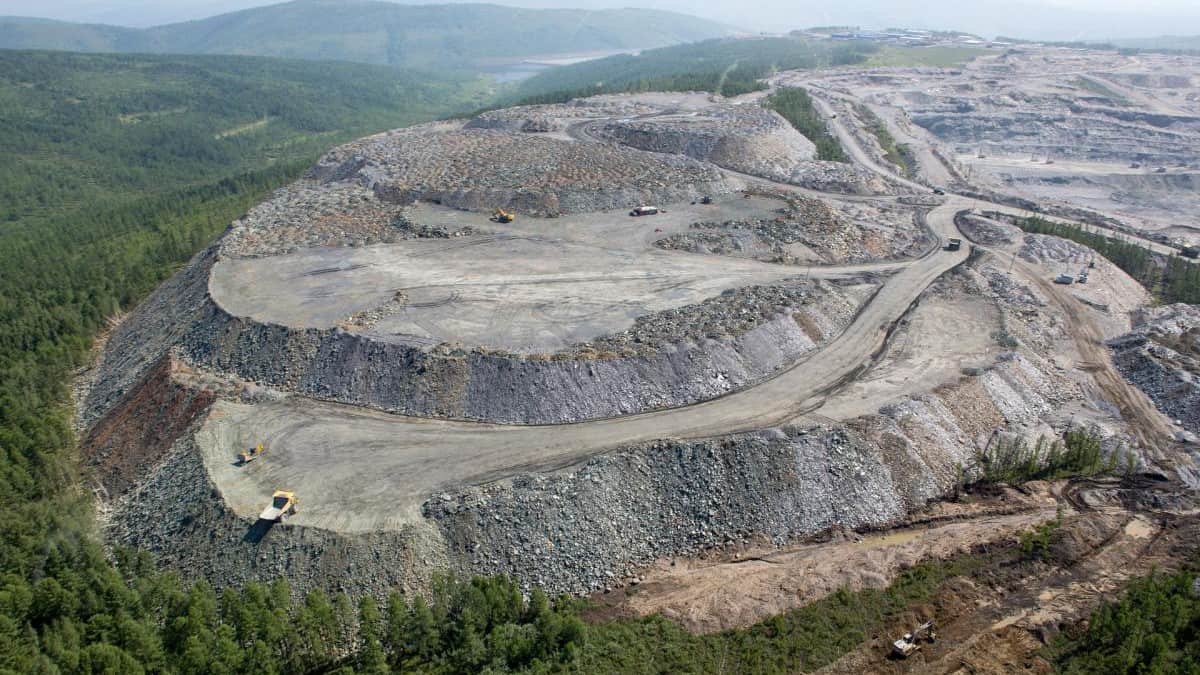 An aerial view of one of Petropavlovsk's assets