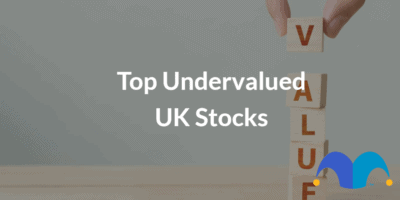 Value blocks with the text “Top Undervalued UK Stocks” and The Motley Fool jester cap logo
